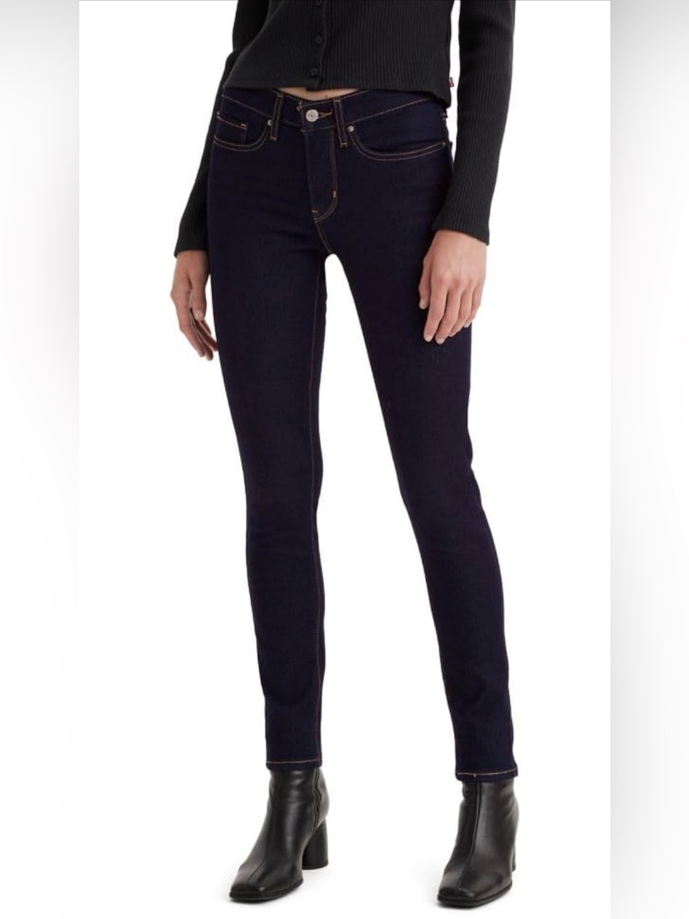 Levi's Shaping Skinny High Waist Dark Blue Denim Jeans - 31